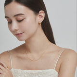 ciite' シーテ ネックレス 【 金属アレルギー対応 】 チェーンネックレス 2セット サージカルステンレス （38～43cm, 40～45cm）