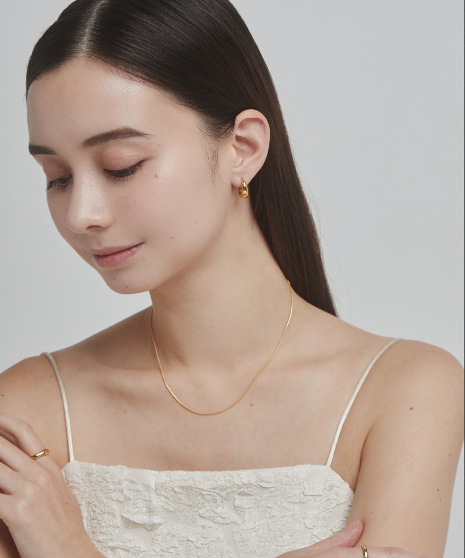 ciite' シーテ ネックレス 【 金属アレルギー対応 】 チェーンネックレス 2セット サージカルステンレス （38～43cm, 40～45cm）