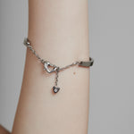 ciite' シーテ ブレスレット 【 金属アレルギー対応 】 ハートビジュー シンプルブレスレット / バングル サージカルステンレス