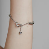 ciite' シーテ ブレスレット 【 金属アレルギー対応 】 ハートビジュー シンプルブレスレット / バングル サージカルステンレス