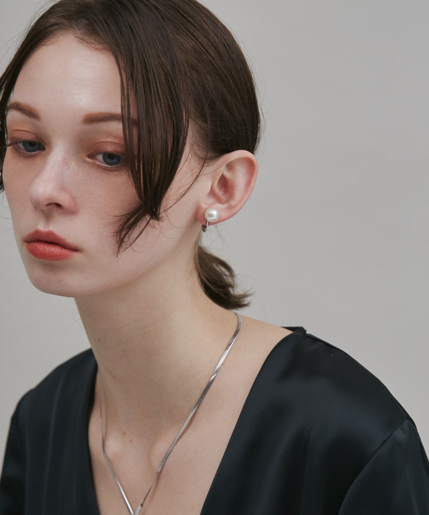 ciite' シーテ イヤリング 【 金属アレルギー対応 】 シンプルパールイヤリング サージカルステンレス (両耳用)