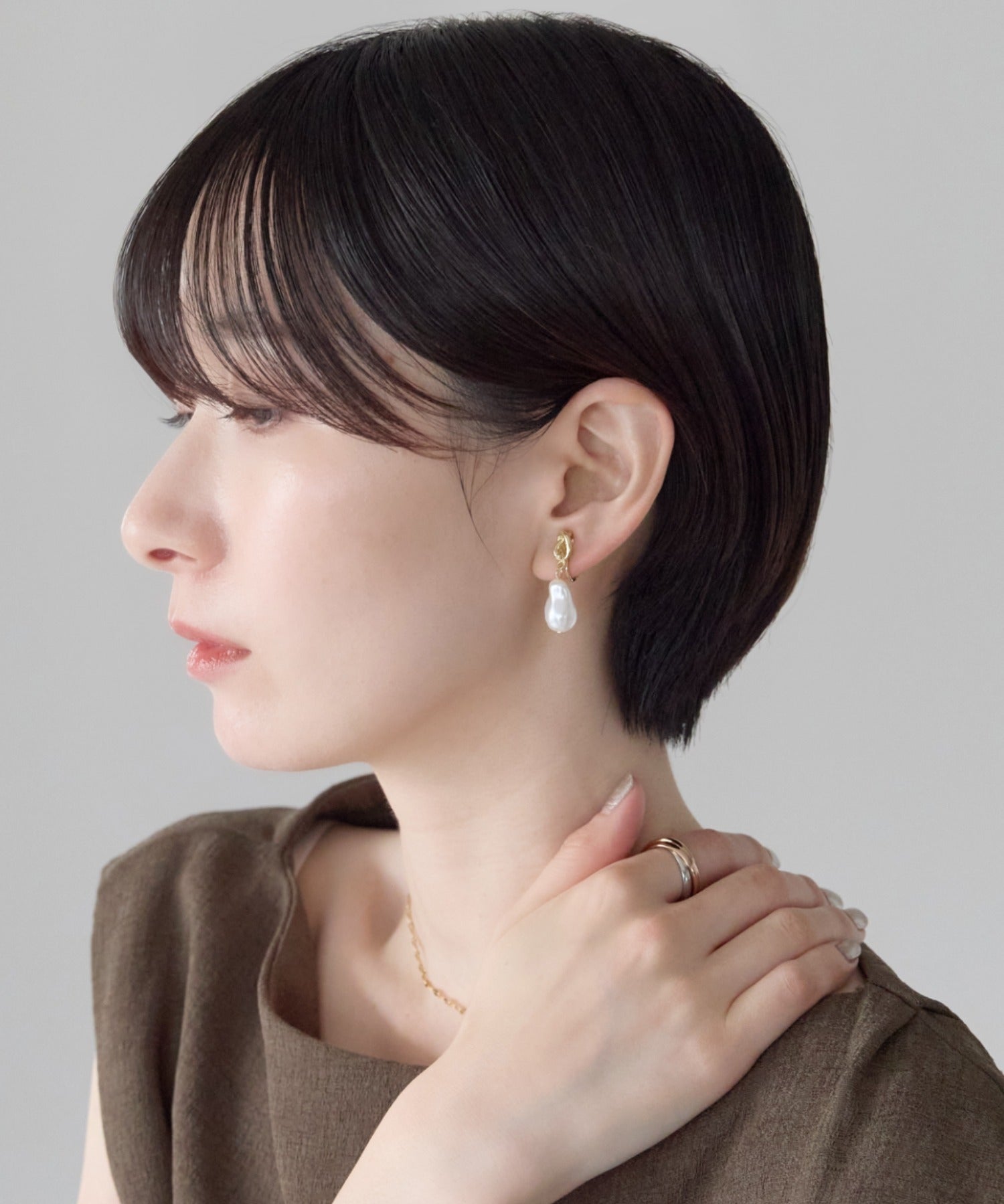 ciite' シーテ イヤリング シリコン付 デザインパール イヤリング