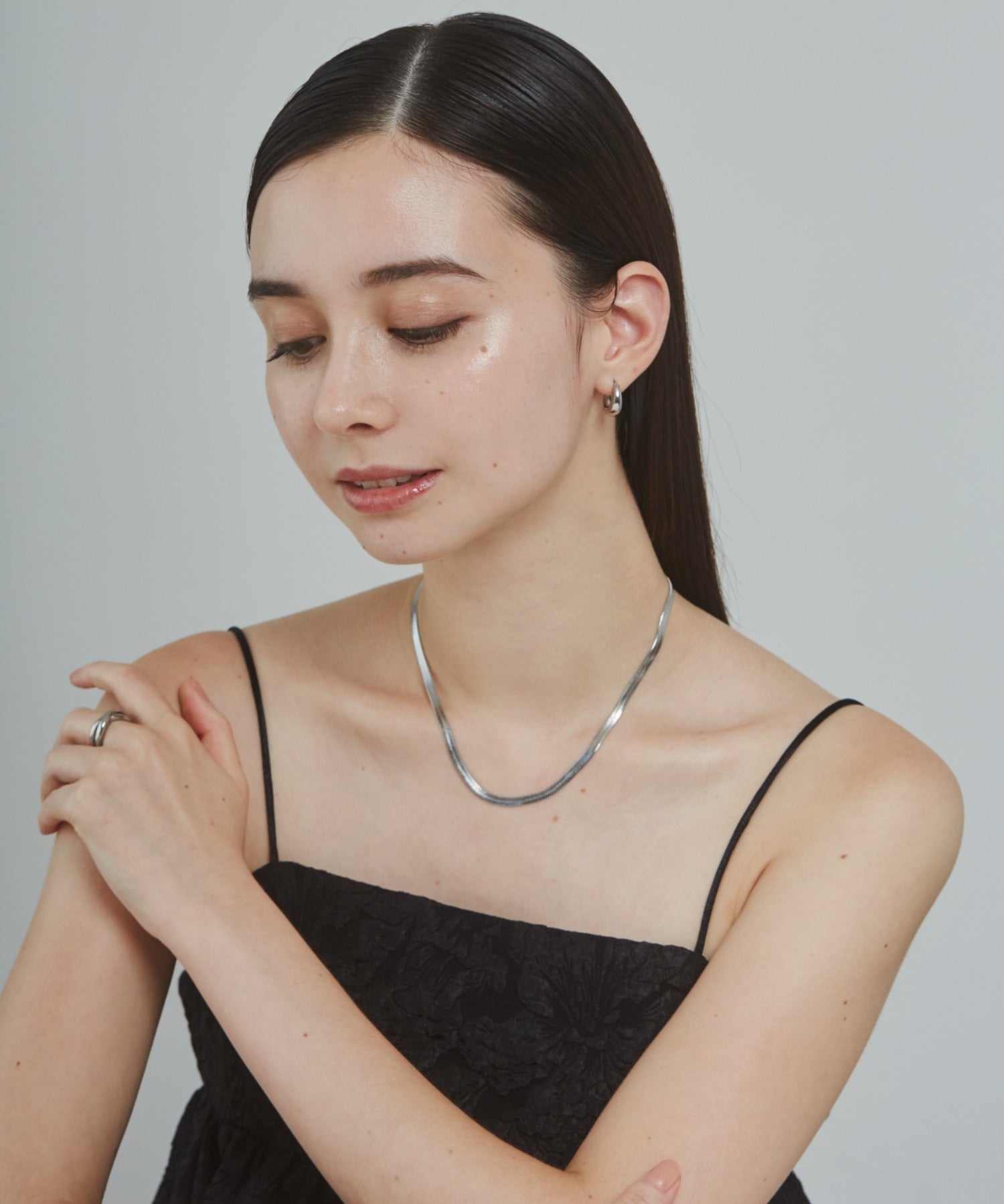 ciite' シーテ ネックレス 【 金属アレルギー対応 】 4mm スネークチェーンネックレス サージカルステンレス