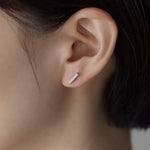 ciite' シーテ ピアス（両耳用） 【金属アレルギー対応】レクタングルバー ピアス