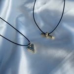 ciite' シーテ ネックレス メタルハートトップ コードチョーカー / ネックレス