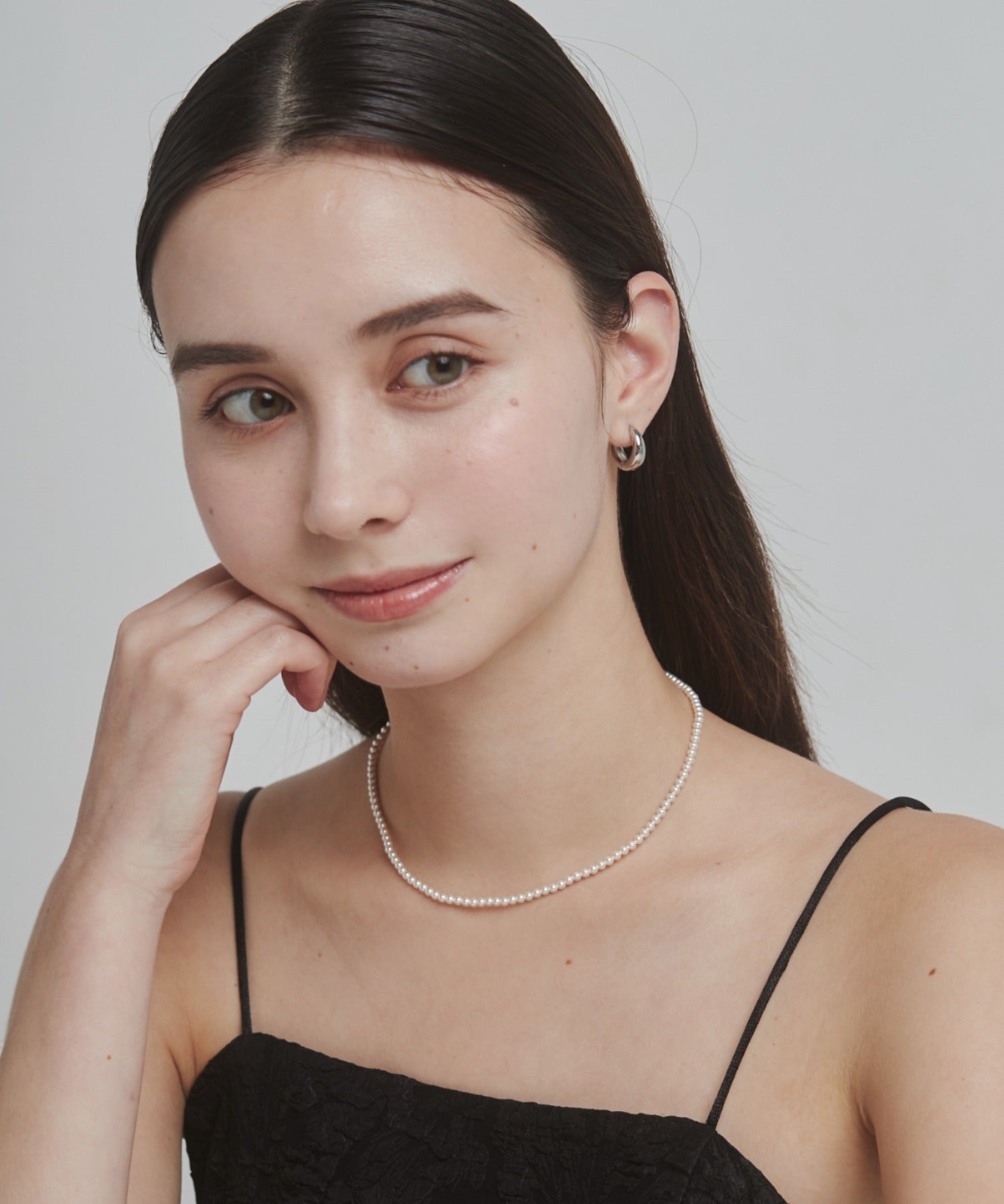 ciite' シーテ ネックレス 【 金属アレルギー対応 】 シンプルパールネックレス サージカルステンレス