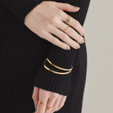 ciite' シーテ ブレスレット 【 金属アレルギー対応 】 2ラインバングル / ブレスレット サージカルステンレス