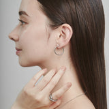ciite' シーテ ピアス（両耳用） 【 金属アレルギー対応 】 シンプルフープイヤリング 3ペアセット サージカルステンレス (両耳用)
