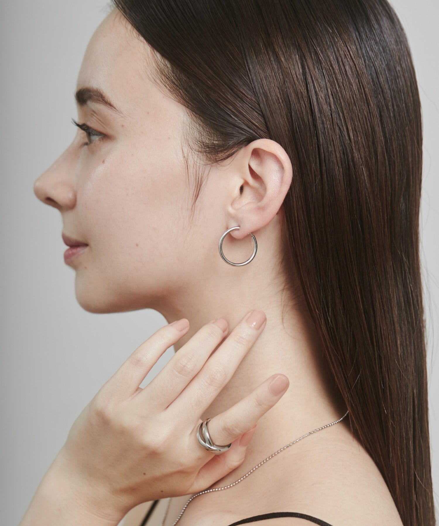 ciite' シーテ ピアス（両耳用） 【 金属アレルギー対応 】 シンプルフープイヤリング 3ペアセット サージカルステンレス (両耳用)