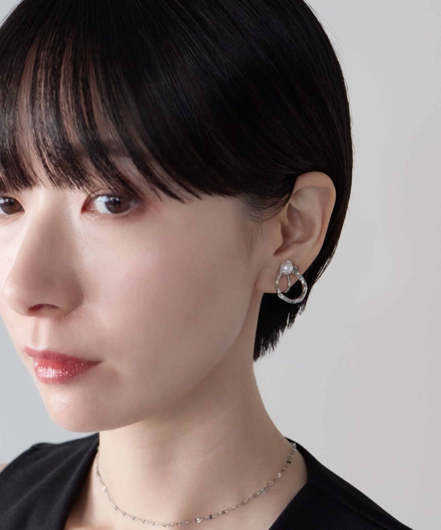 ciite' シーテ イヤリング シリコン付 デザインパール イヤリング