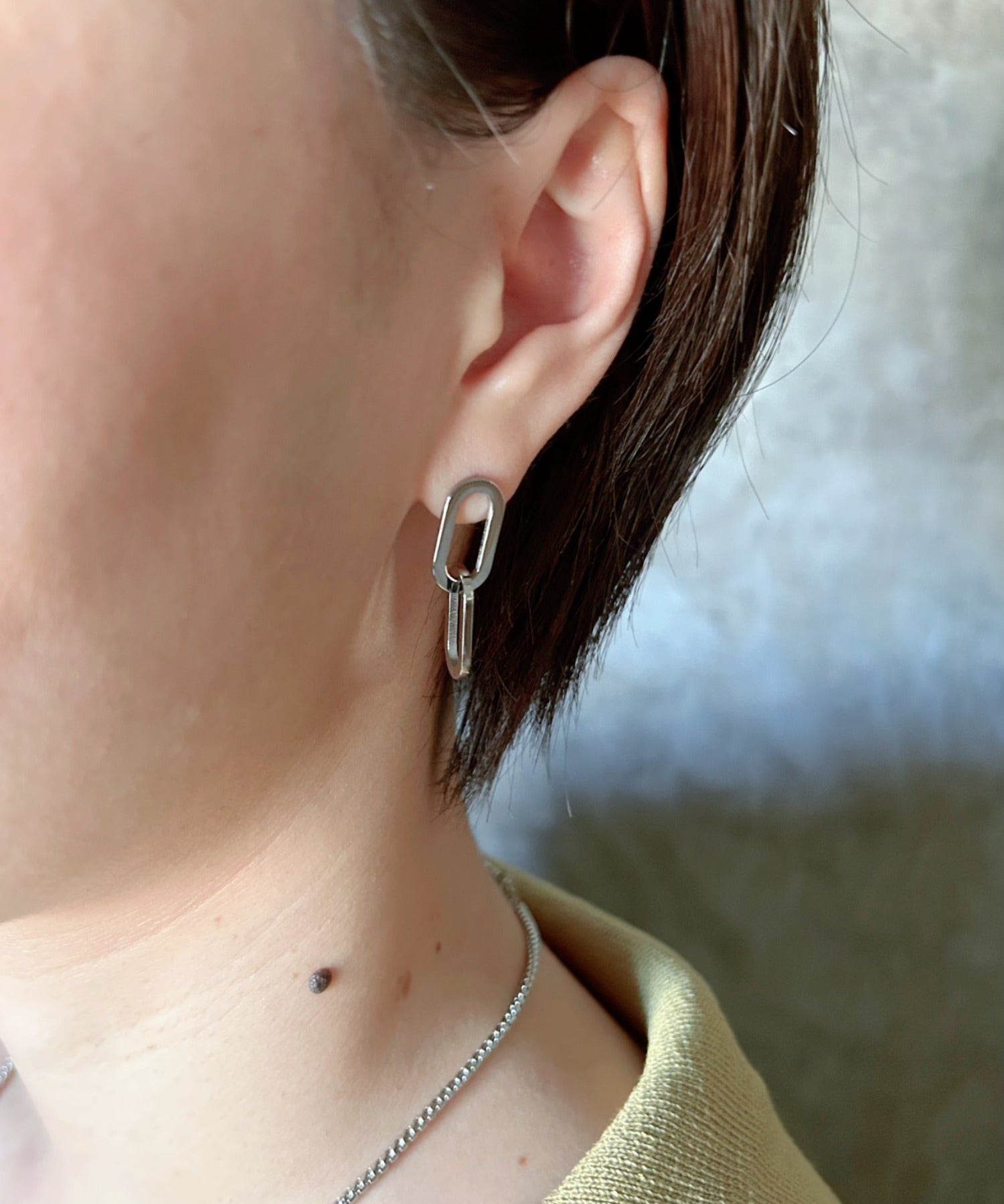 ciite' シーテ ピアス（両耳用） 【 金属アレルギー対応 】 オーバルピアス サージカルステンレス (両耳用)