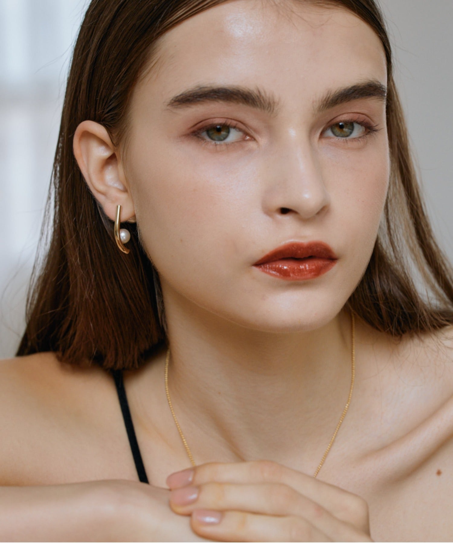 ciite' シーテ ピアス（両耳用） 【 金属アレルギー対応 】パールキャッチ デザインピアス サージカルステンレス