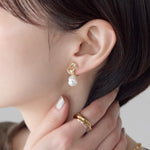 ciite' シーテ イヤリング シリコン付 デザインパール イヤリング