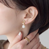 ciite' シーテ イヤリング シリコン付 デザインパール イヤリング