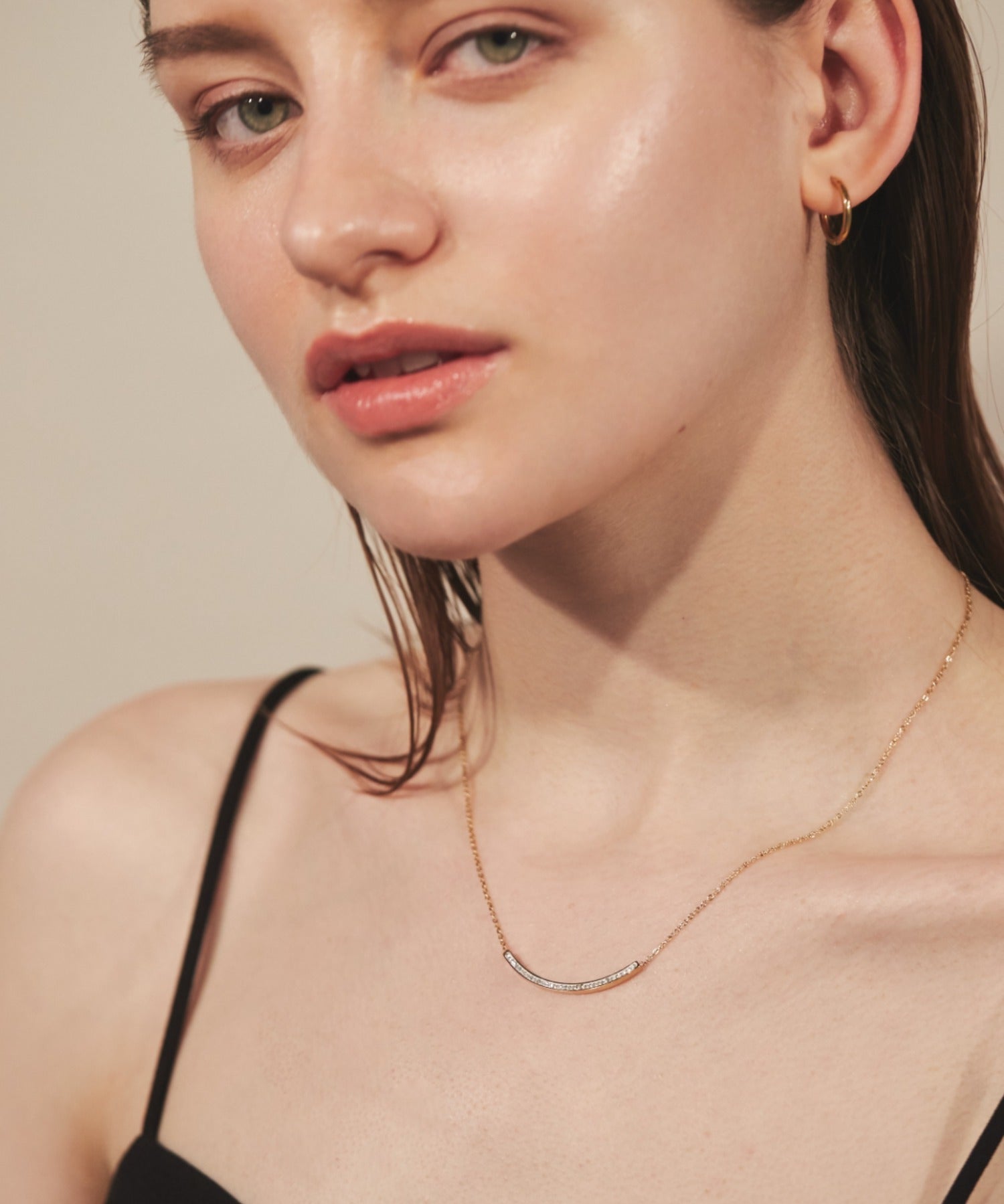 ciite' シーテ ネックレス 【 金属アレルギー対応 】 ビジューモチーフネックレス サージカルステンレス