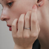 ciite' シーテ リング 【 金属アレルギー対応 】 ビジュークロスリング サージカルステンレス