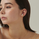 ciite' シーテ イヤーカフ 【 金属アレルギー対応 】ミニパールイヤーカフ サージカルステンレス