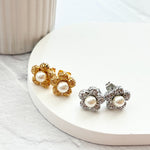 ciite' シーテ ピアス（両耳用） パール フラワーピアス（両耳用）