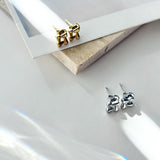 ciite' シーテ ピアス（両耳用） 【金属アレルギー対応】スクエアデザイン ピアス
