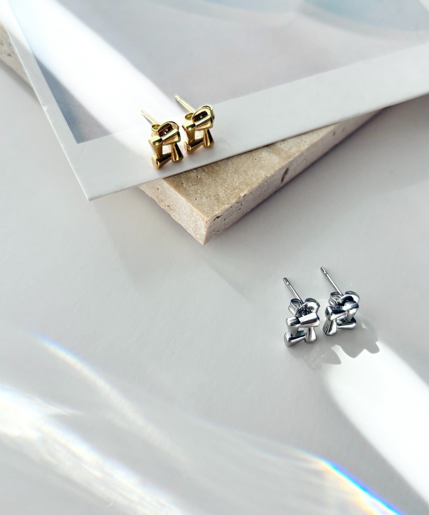 ciite' シーテ ピアス（両耳用） 【金属アレルギー対応】スクエアデザイン ピアス