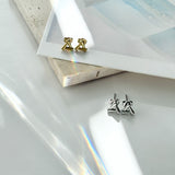 ciite' シーテ ピアス（両耳用） 【金属アレルギー対応】トライアングルピアス