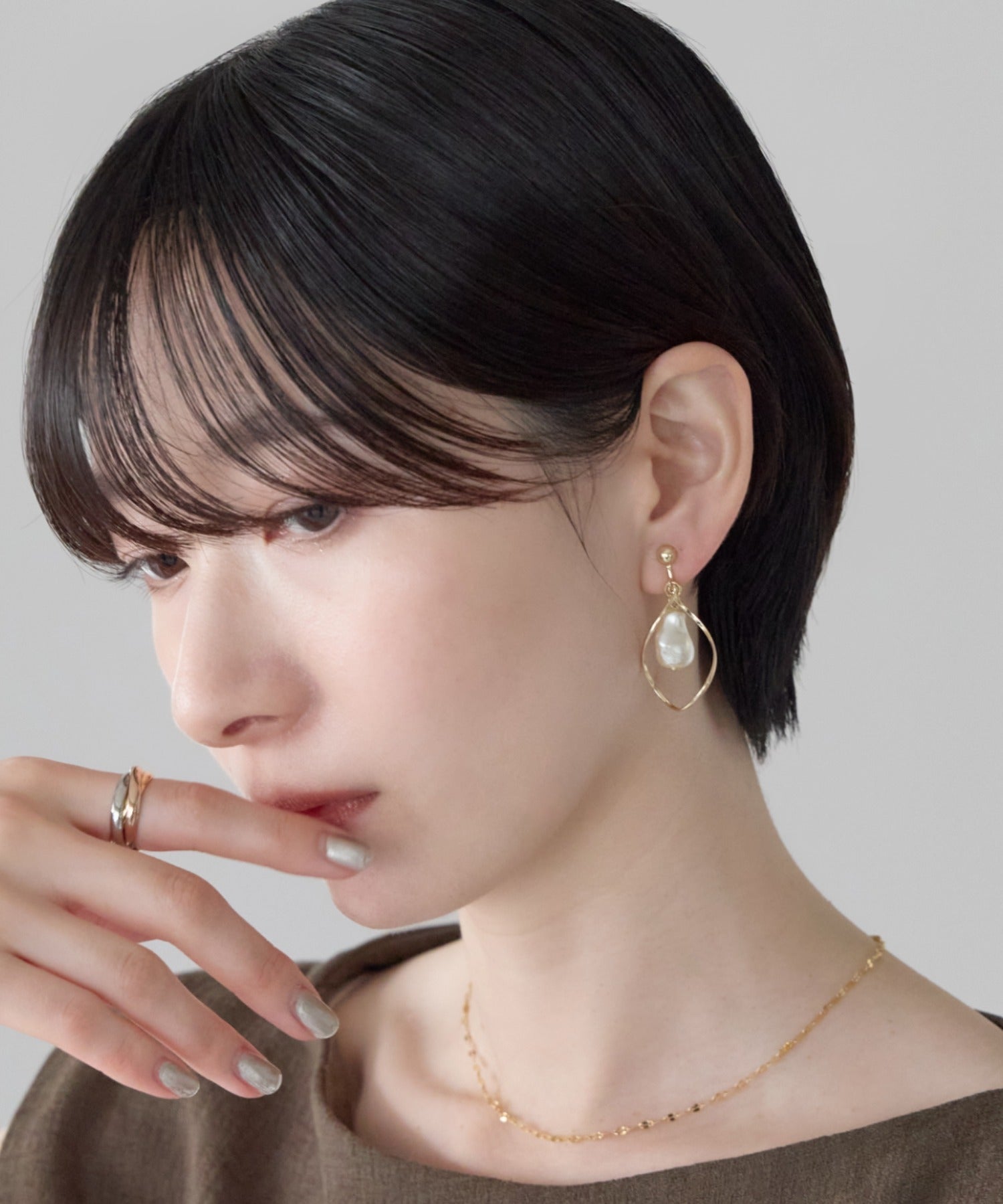 ciite' シーテ イヤリング シリコン付 デザインパール イヤリング