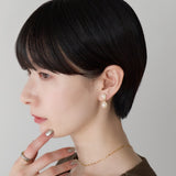ciite' シーテ イヤリング シリコン付 デザインパール イヤリング