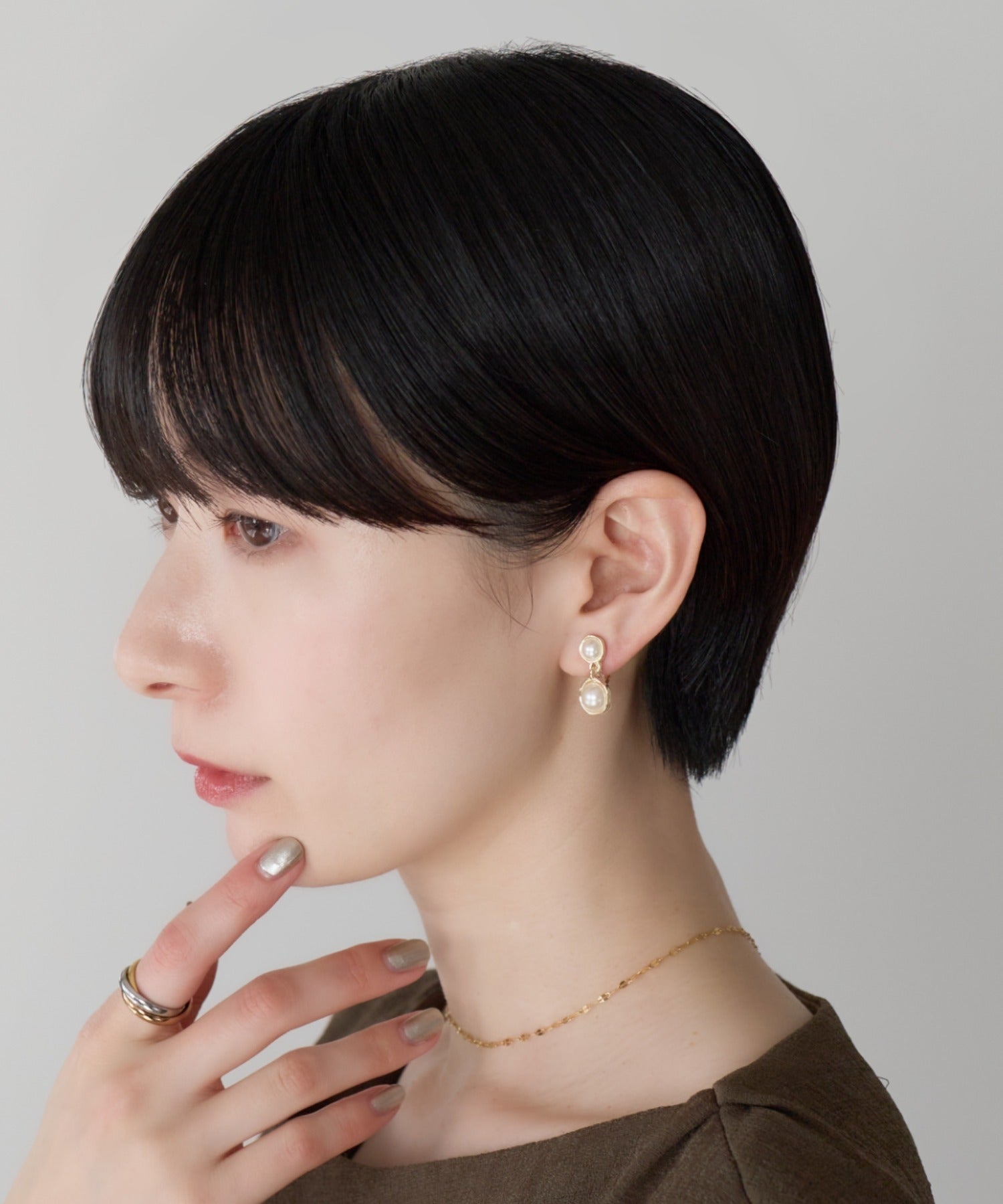 ciite' シーテ イヤリング シリコン付 デザインパール イヤリング