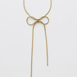 ciite' シーテ ネックレス 【 金属アレルギー対応 】 simple ribbon necklace / シンプル リボン ネックレス サージカルステンレス