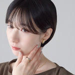 ciite' シーテ イヤリング シリコン付 メタルデザイン イヤリング