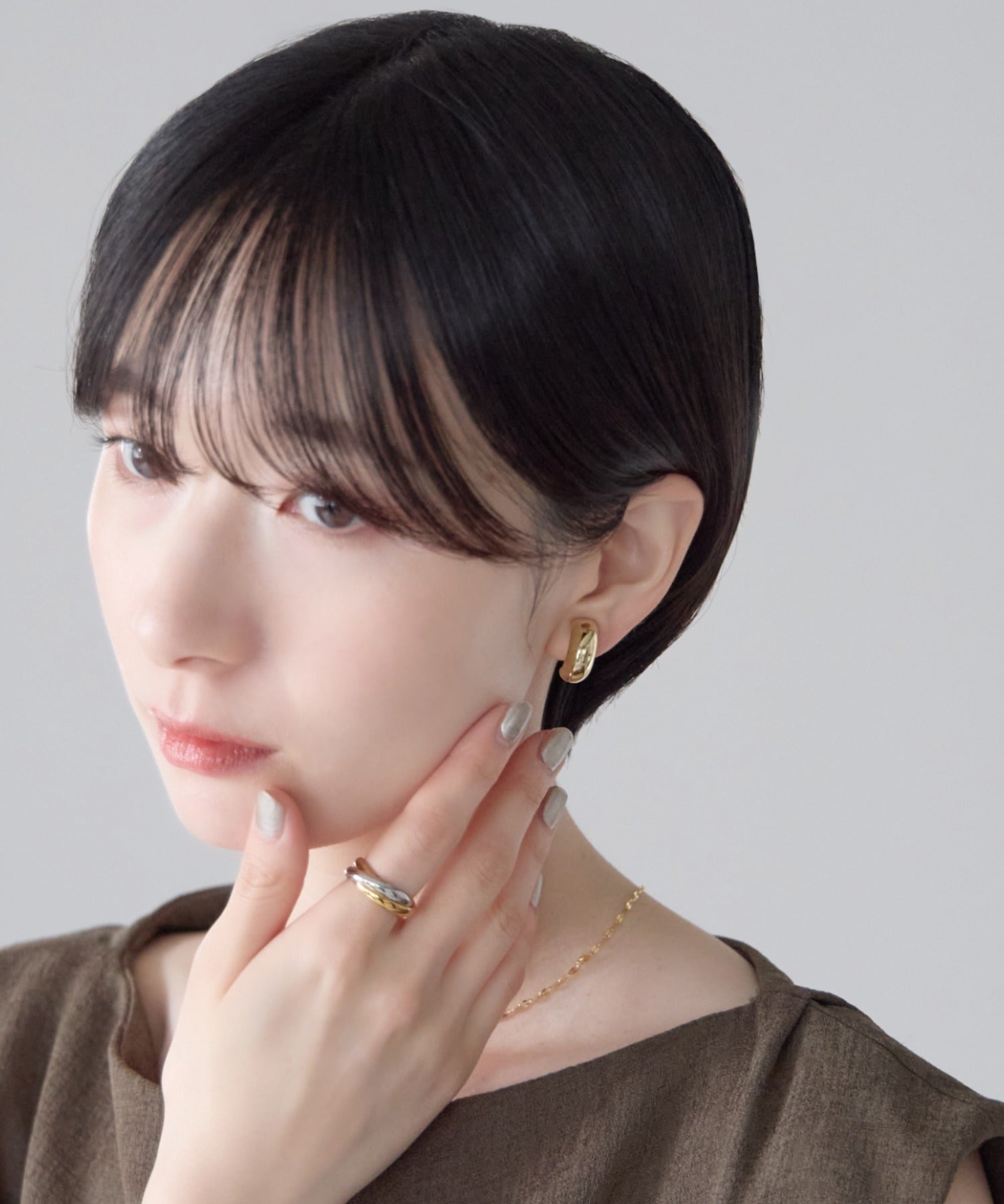 ciite' シーテ イヤリング シリコン付 メタルデザイン イヤリング