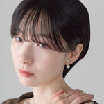 ciite' シーテ イヤリング シリコン付 デザインビジューパール イヤリング