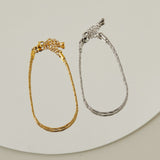 ciite' シーテ ブレスレット 【 金属アレルギー対応 】グリッターチェーンブレスレット サージカルステンレス