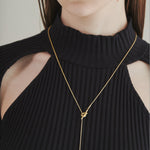 ciite' シーテ ネックレス 【 金属アレルギー対応 】 ノットチェーンロングネックレス サージカルステンレス