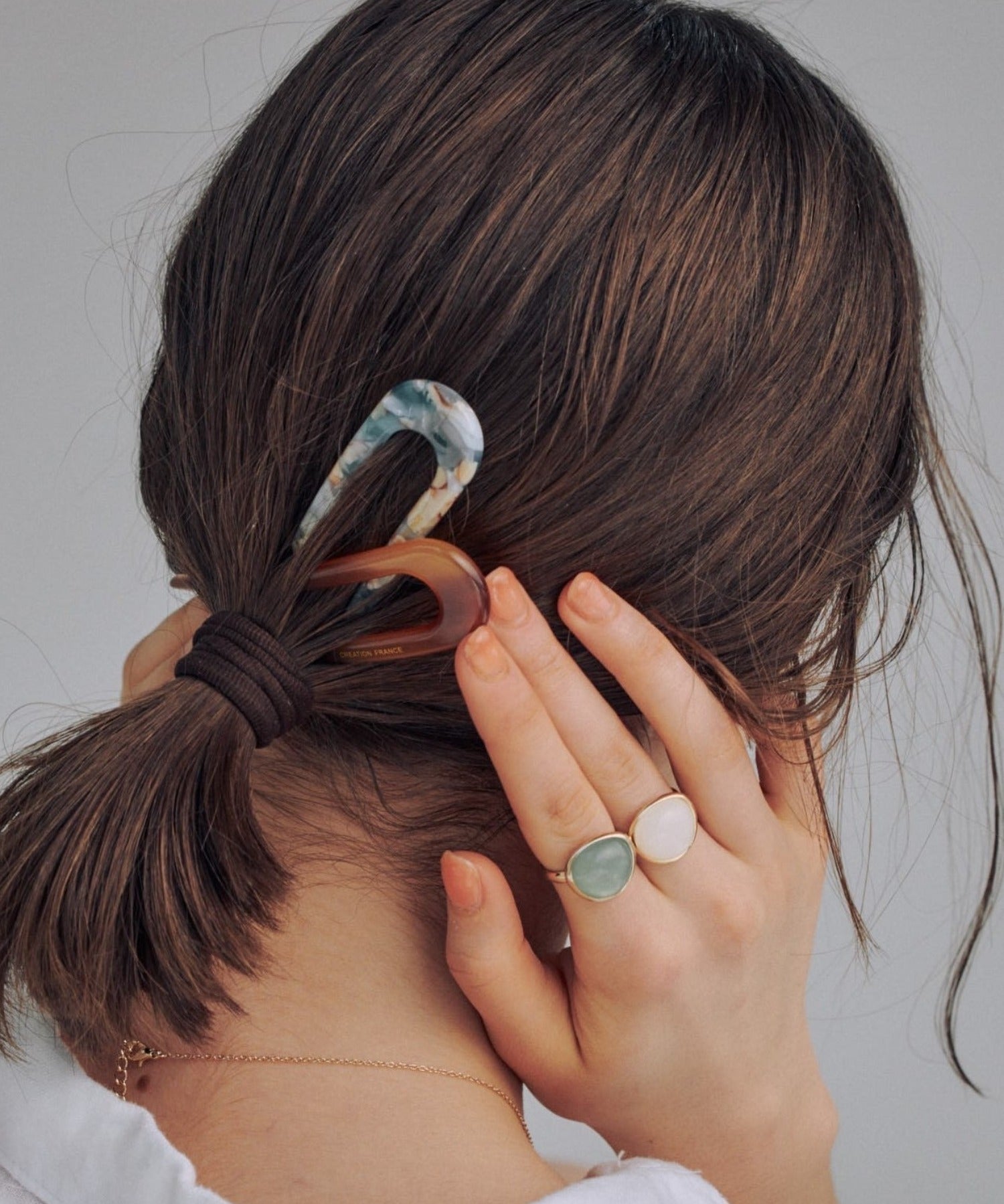 ciite' シーテ その他ヘアアクセサリー マーブルクリアかんざし