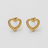 ciite' シーテ ピアス（両耳用） 【 金属アレルギー対応 】 ハートモチーフピアス サージカルステンレス (両耳用)