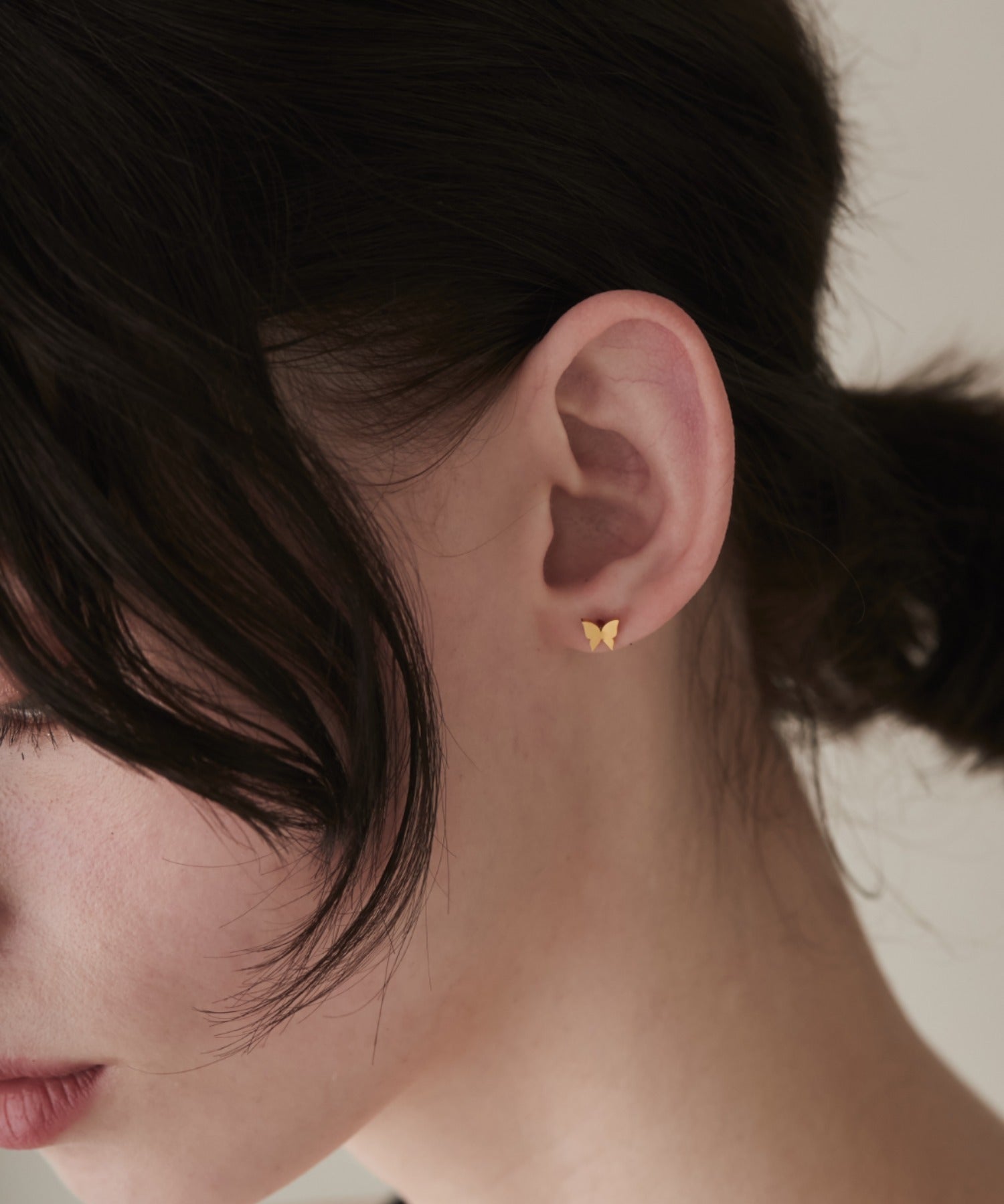 ciite' シーテ ピアス（両耳用） 【 金属アレルギー対応 】 ミニバタフライモチーフピアス サージカルステンレス (両耳用)