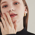 ciite' シーテ リング 【 金属アレルギー対応 】 淡水パールリング サージカルステンレス