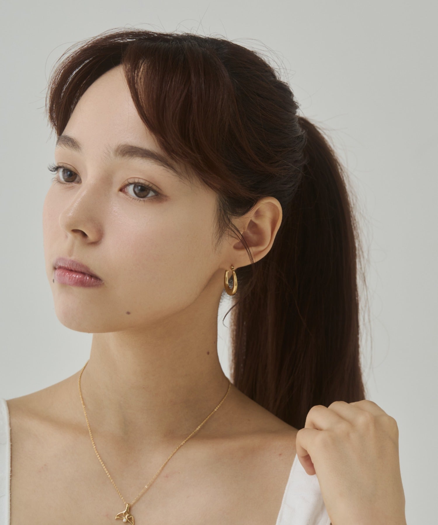 ciite' シーテ ピアス（両耳用） 【 金属アレルギー対応 】オーバルフープピアス サージカルステンレス（両耳用）