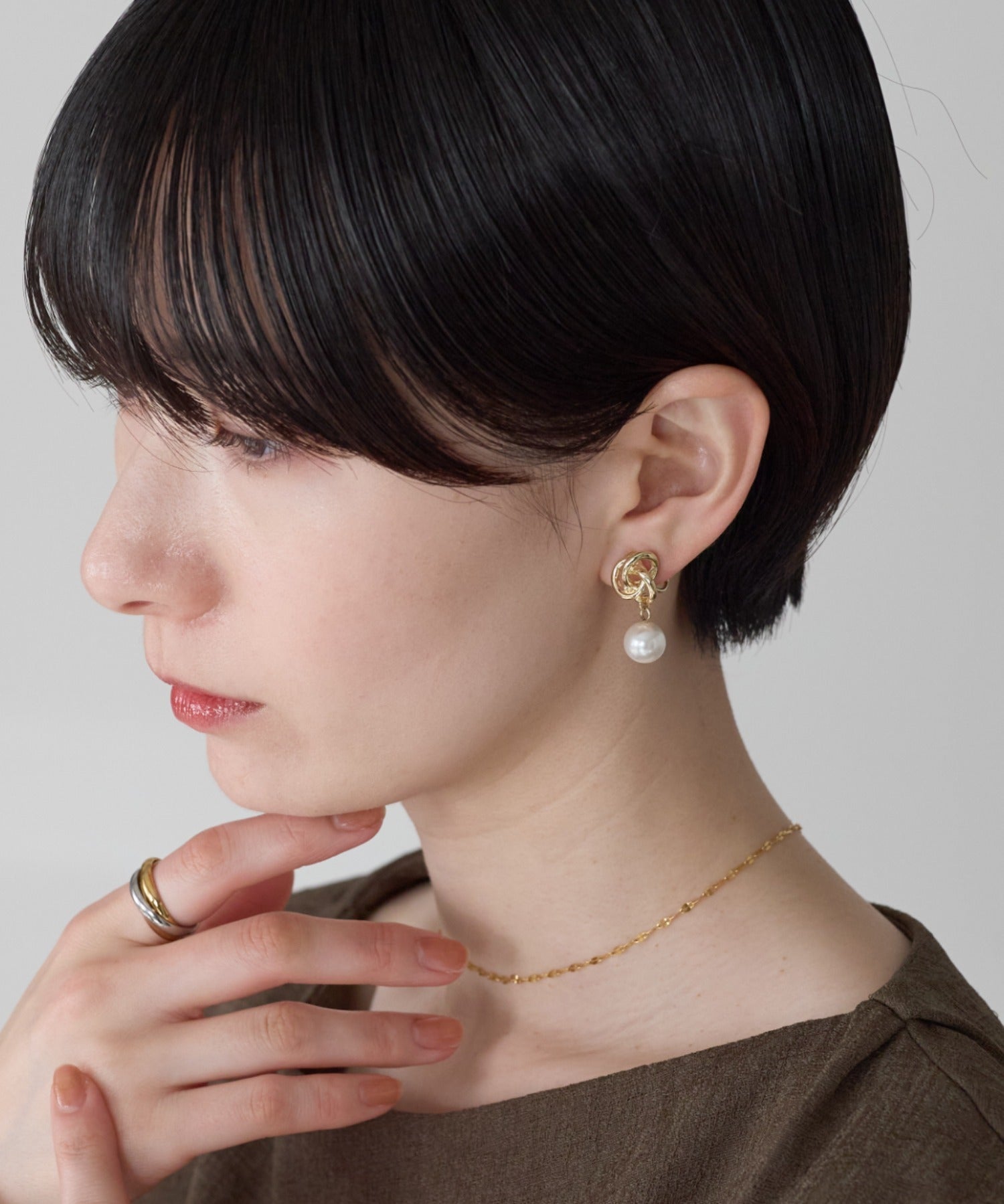 ciite' シーテ イヤリング シリコン付 デザインパール イヤリング