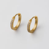 ciite' シーテ ピアス（両耳用） 【 金属アレルギー対応 】 ビジューフープピアス サージカルステンレス (両耳用)