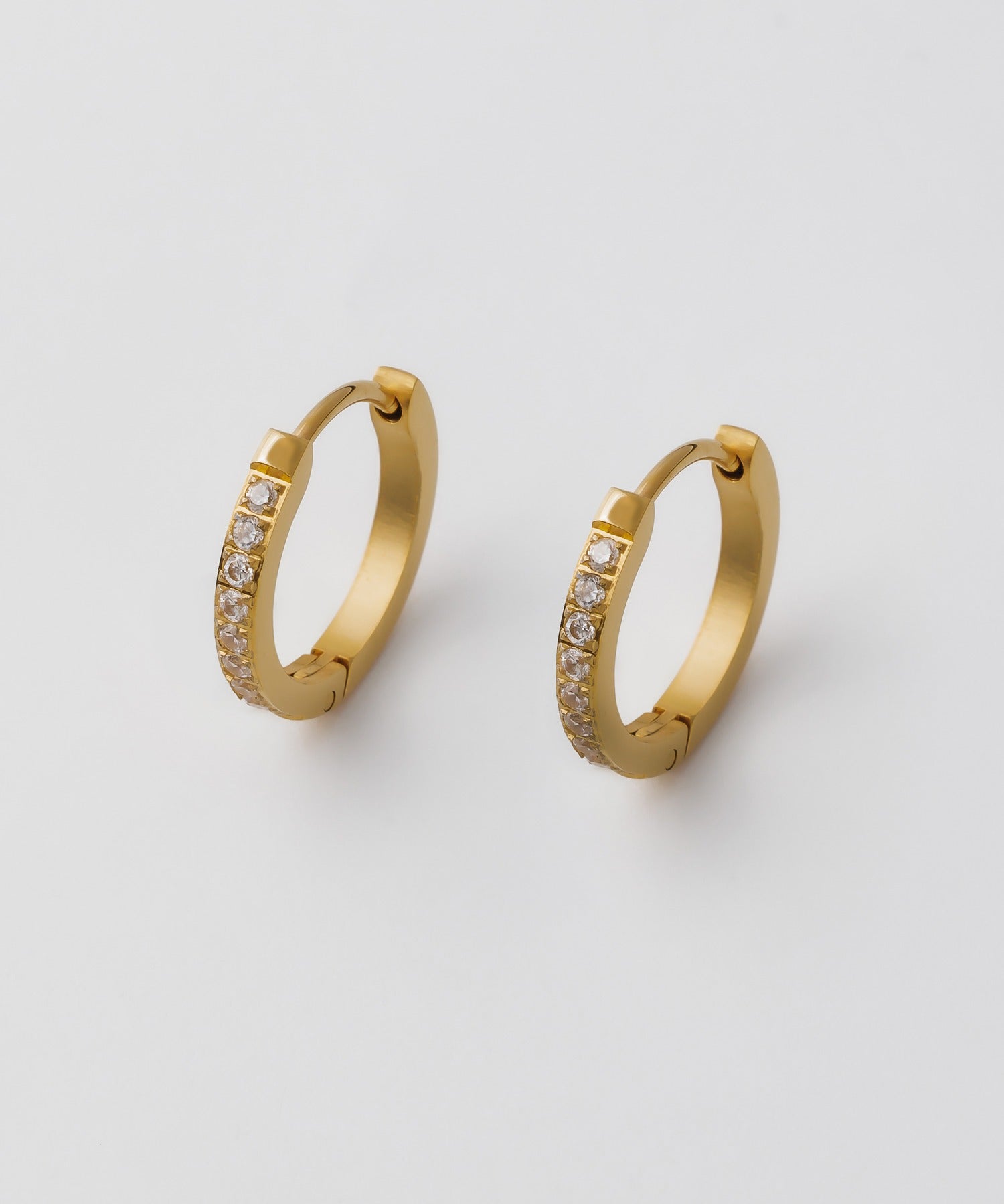 ciite' シーテ ピアス（両耳用） 【 金属アレルギー対応 】 ビジューフープピアス サージカルステンレス (両耳用)