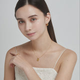 ciite' シーテ ネックレス 【 金属アレルギー対応 】 ビジュープレートネックレス サージカルステンレス