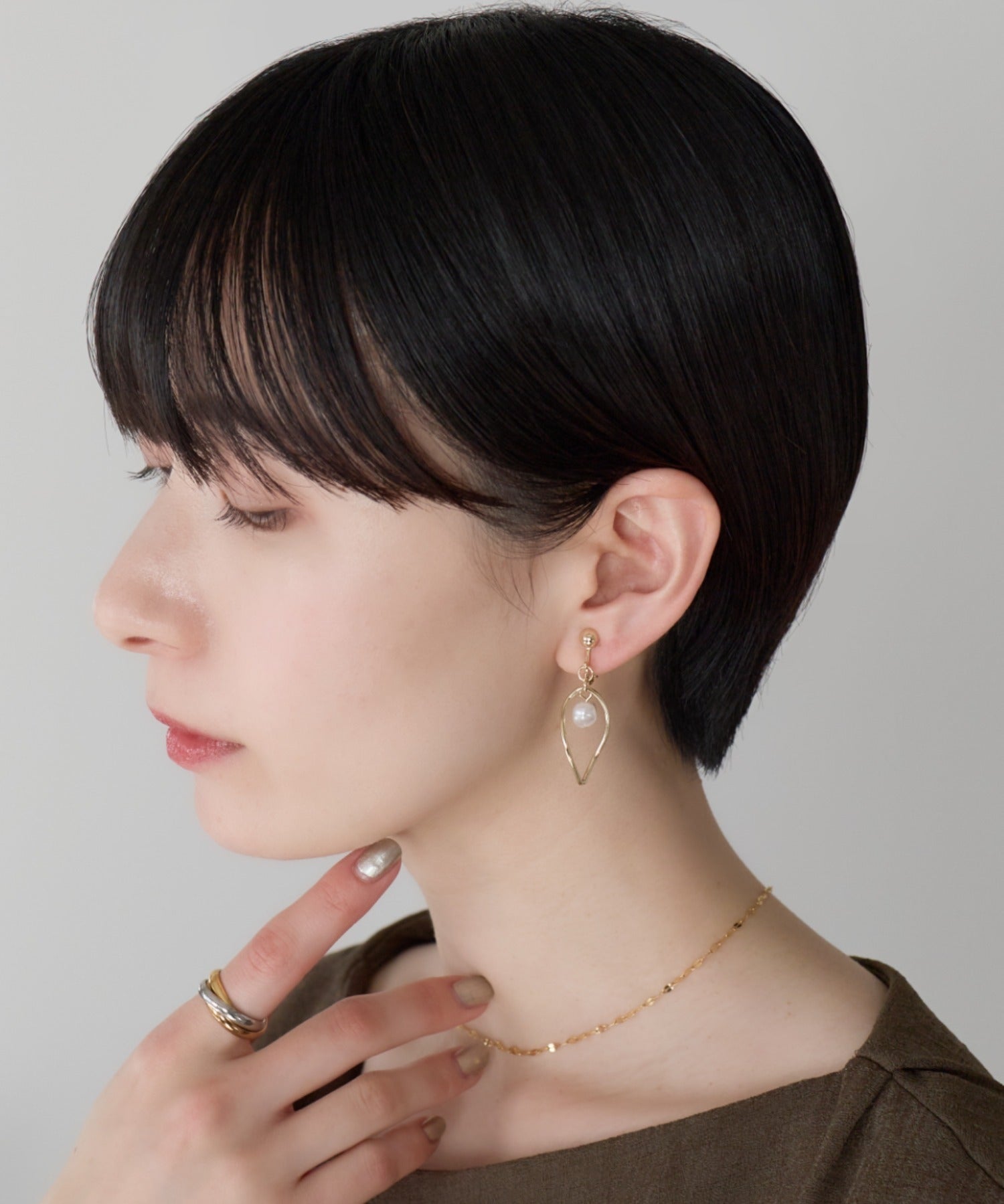 ciite' シーテ イヤリング シリコン付 デザインパール イヤリング