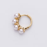ciite' シーテ ピアス（両耳用） 4連パールフープピアス (両耳用)