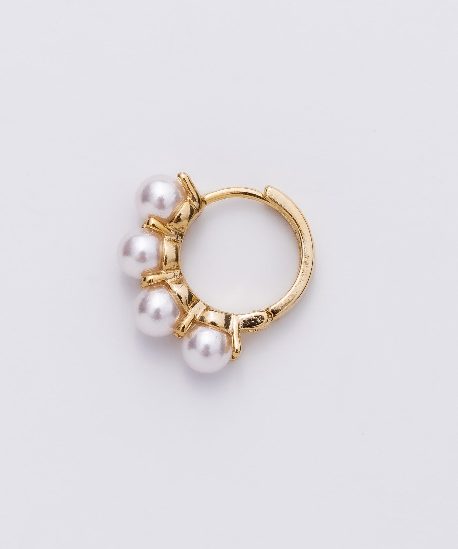ciite' シーテ ピアス（両耳用） 4連パールフープピアス (両耳用)