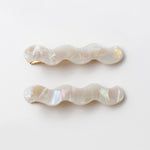 ciite' シーテ ヘアアクセサリー ウェーブデザインヘアピン 2個セット