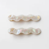 ciite' シーテ ヘアアクセサリー ウェーブデザインヘアピン 2個セット