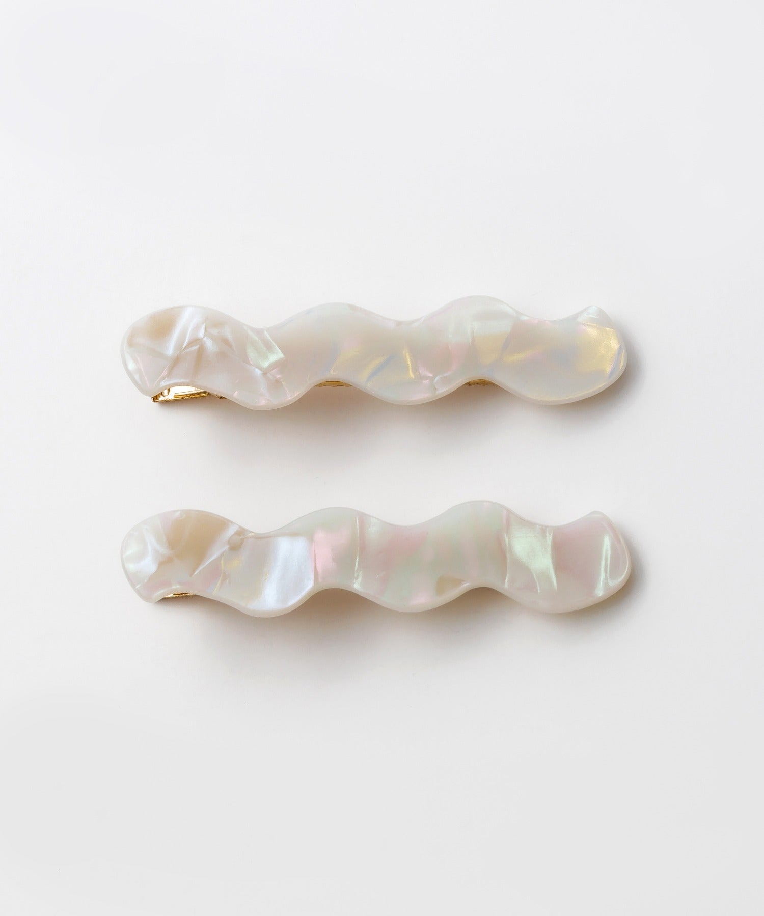 ciite' シーテ ヘアアクセサリー ウェーブデザインヘアピン 2個セット