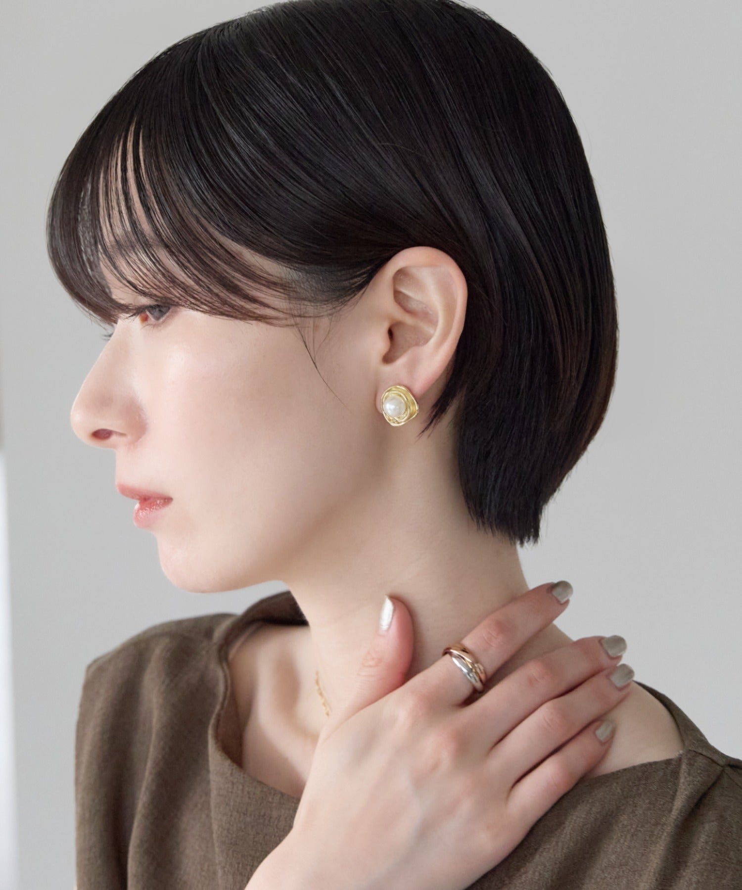 ciite' シーテ イヤリング シリコン付 デザインパール イヤリング